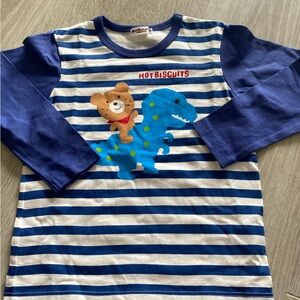 New MikiHouse Boy stripe shirt (size 120)
